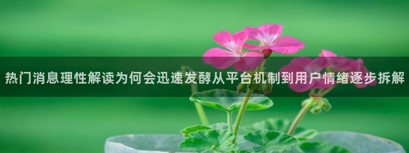 黑料网吃瓜：热门消息理性解读为何会迅速发酵从平台机制到用户情绪逐步拆解